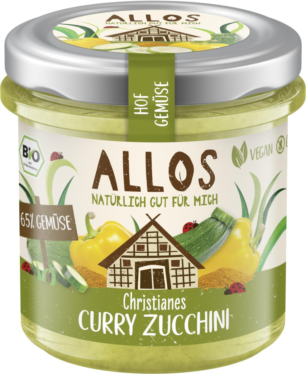 Allos Hof-Gemüse Claudias Curry-Zucchini, 135 gr G
