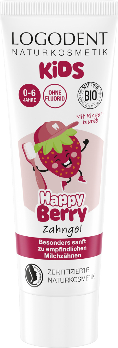 Logodent Kids Zahngel Happy Berry, 75 ml Tube