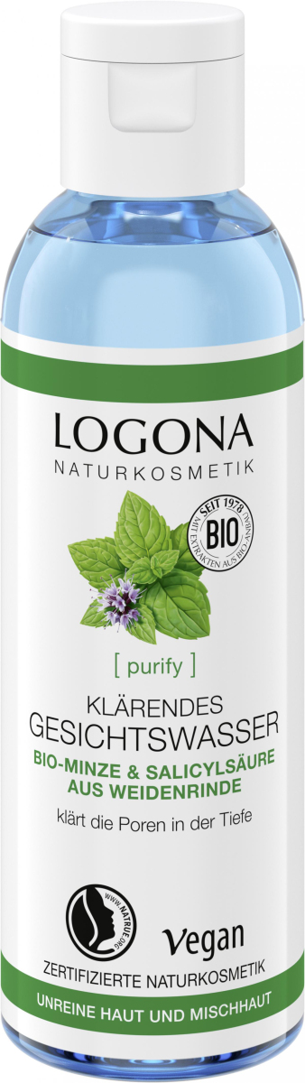 Logona Gesichtswasser Bio-Minze & Salicylsäure, 12