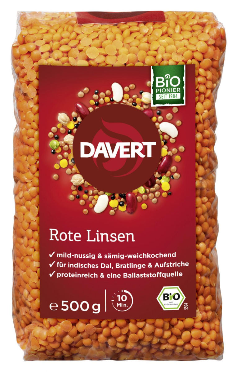 Davert Rote Ganze Linsen, orientalische Spezialitä