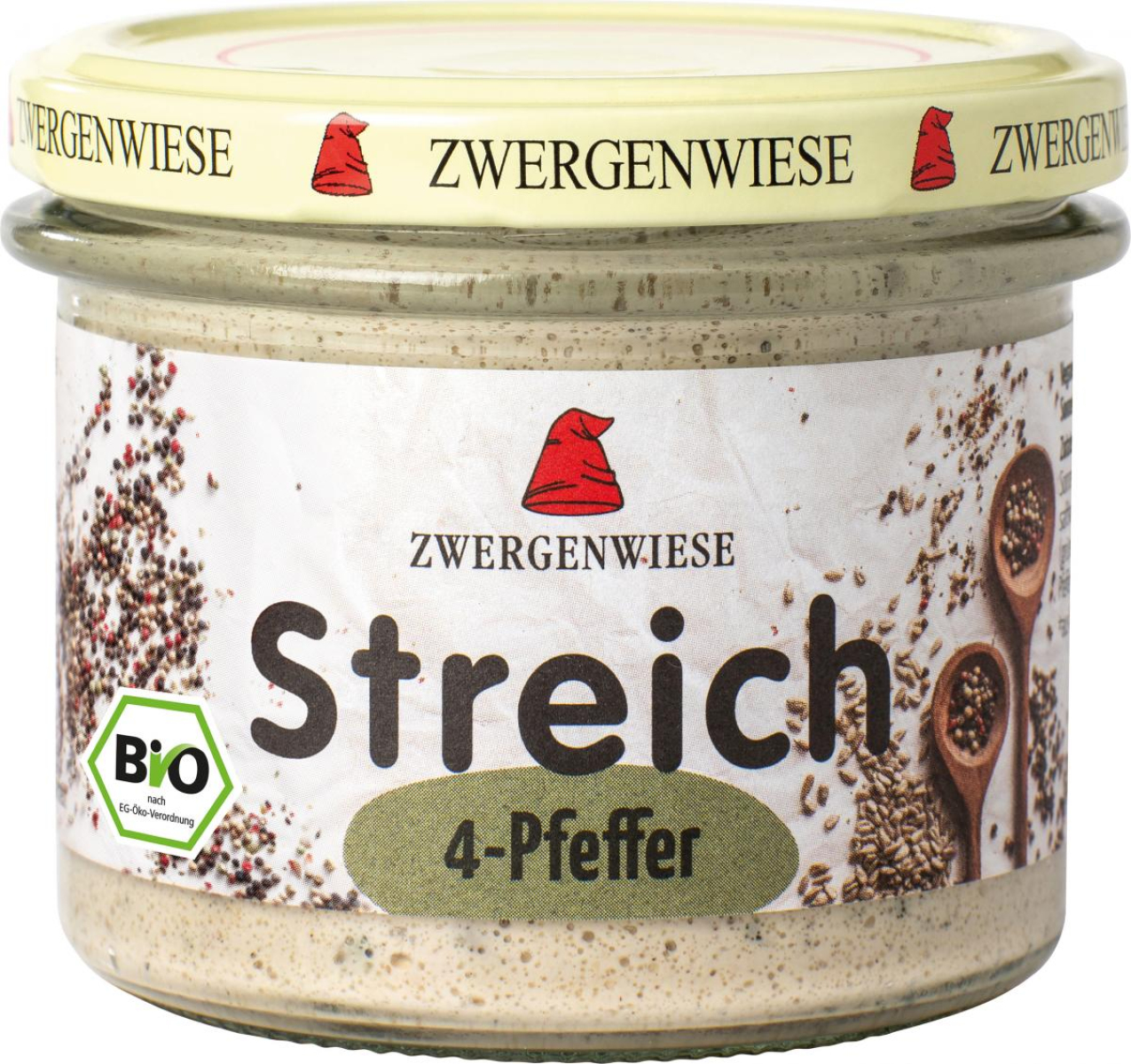 Zwergenwiese 4-Pfeffer Streich, 180 gr Glas