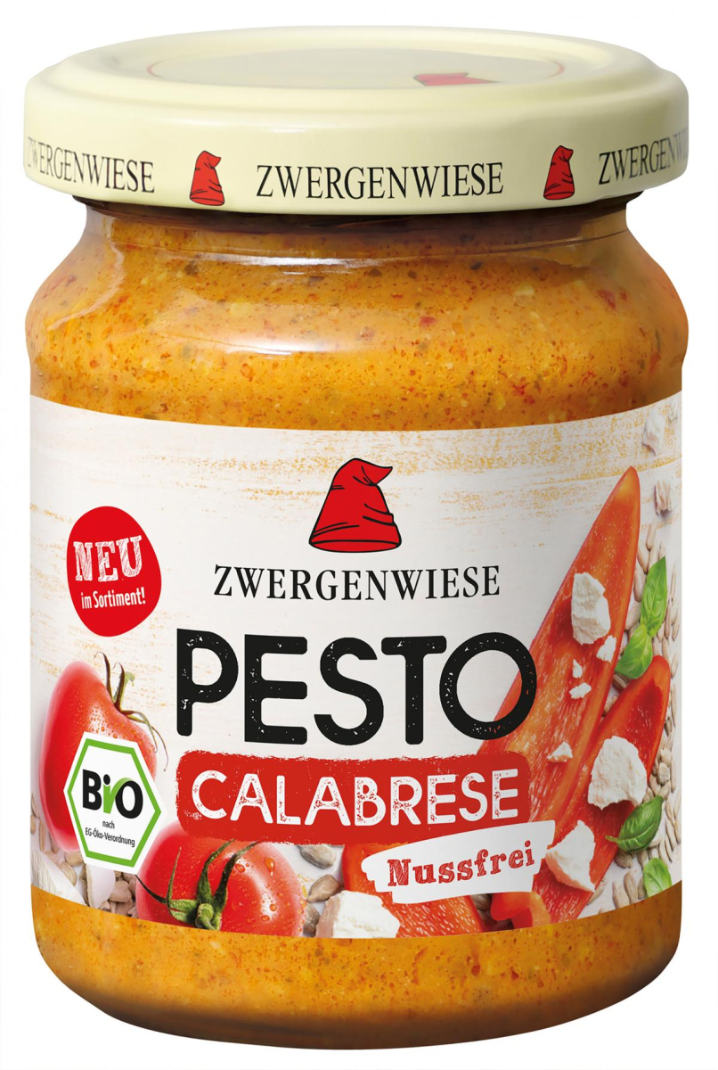Zwergenwiese Pesto Calabrese, 125 g Glas