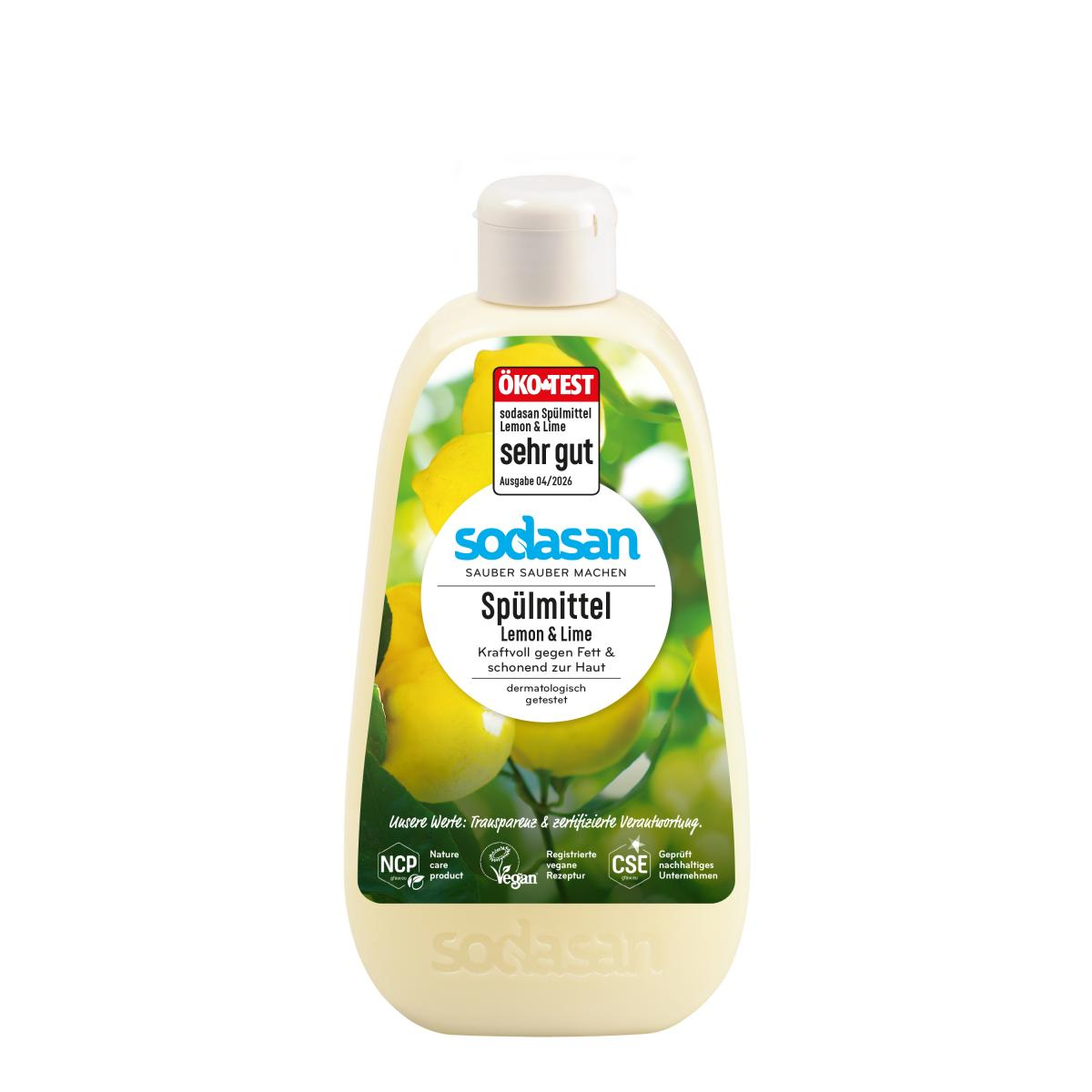 Sodasan Spülmittel Lemon, 0,5 ltr Flasche