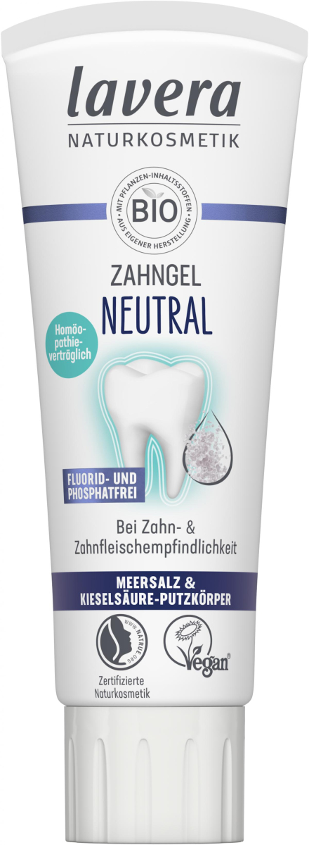 lavera Neutral Zahngel Fluoridfrei, 75 ml Tube