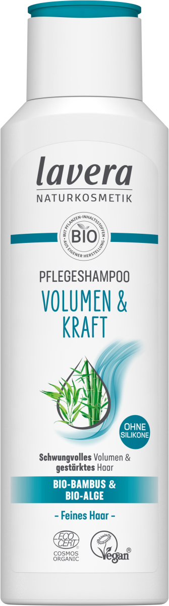lavera Pflegeshampoo Volumen & Kraft, 250 ml Flasc