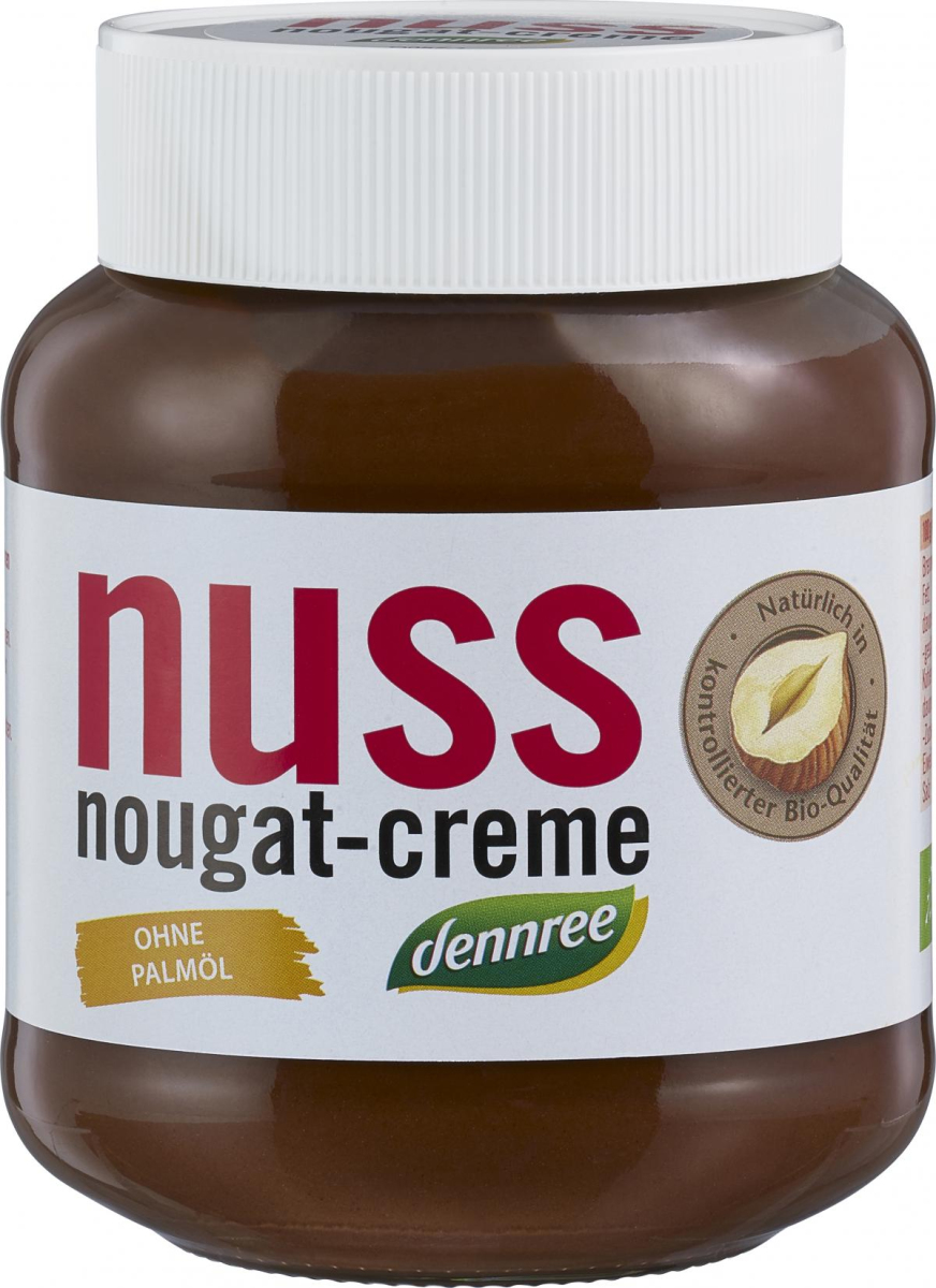 dennree Nuss Nougat Creme, 400 gr Glas -13% Haseln