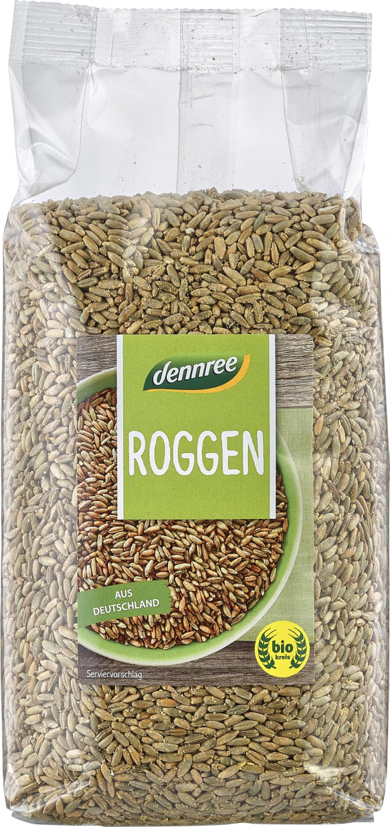 dennree Roggen, 1 kg Packung