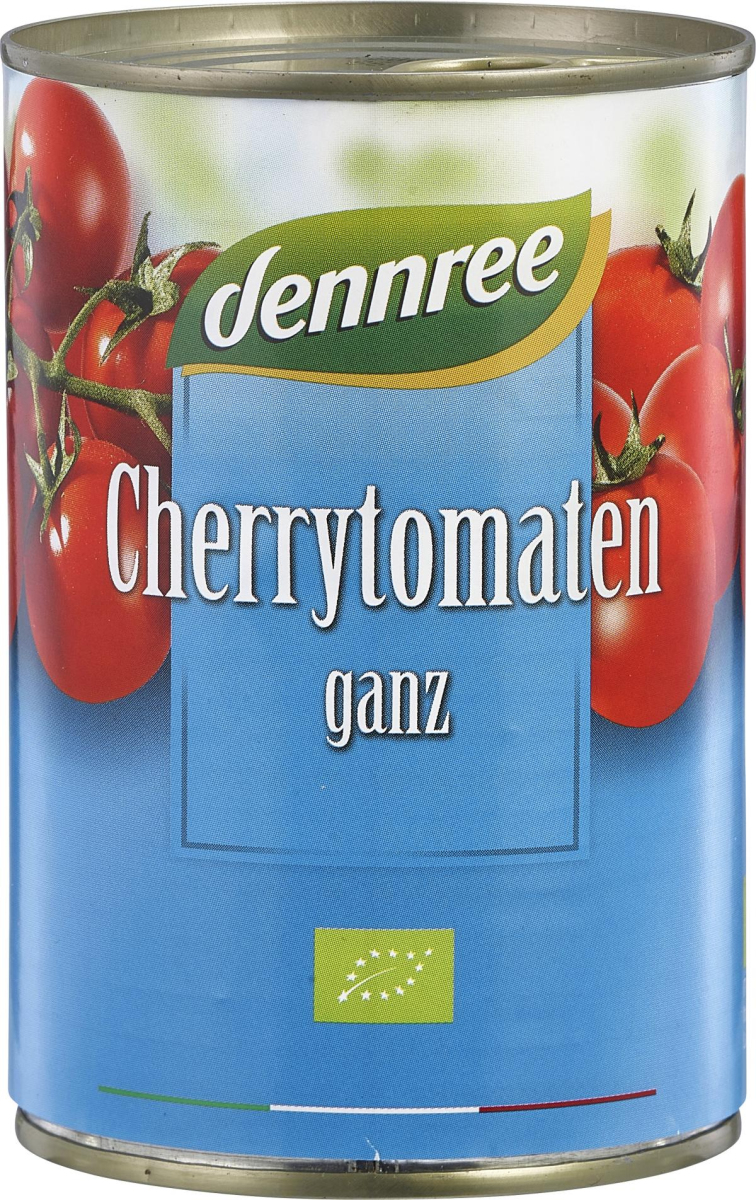 dennree Cherrytomaten, ganz, ungeschält, 400 gr Do