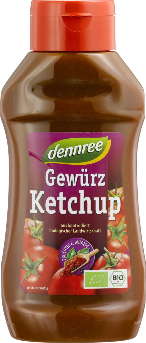 dennree Gewürzketchup, 500 ml PE-Flasche