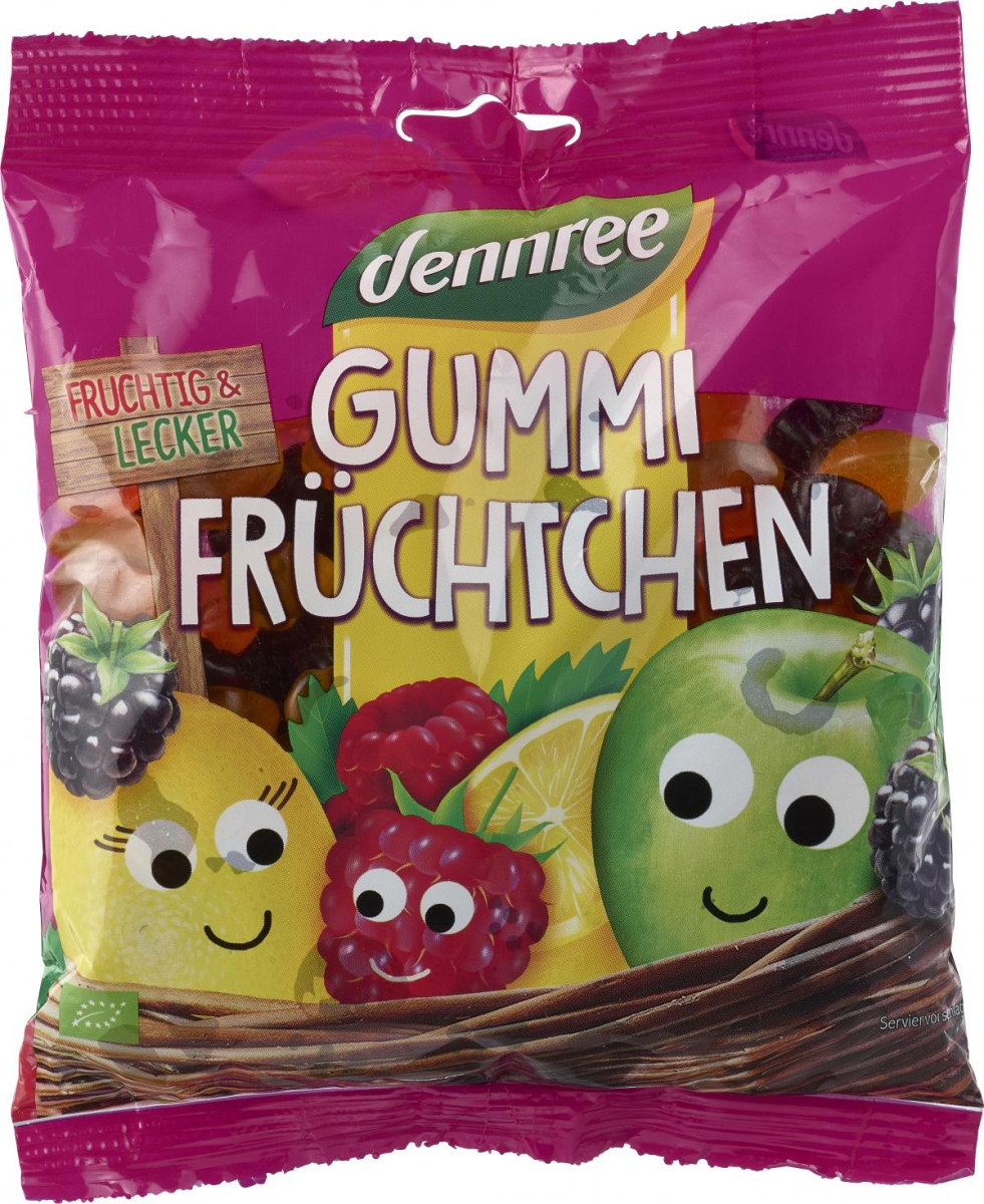 dennree Gummifrüchtchen, 400 gr Packung -mit bio G