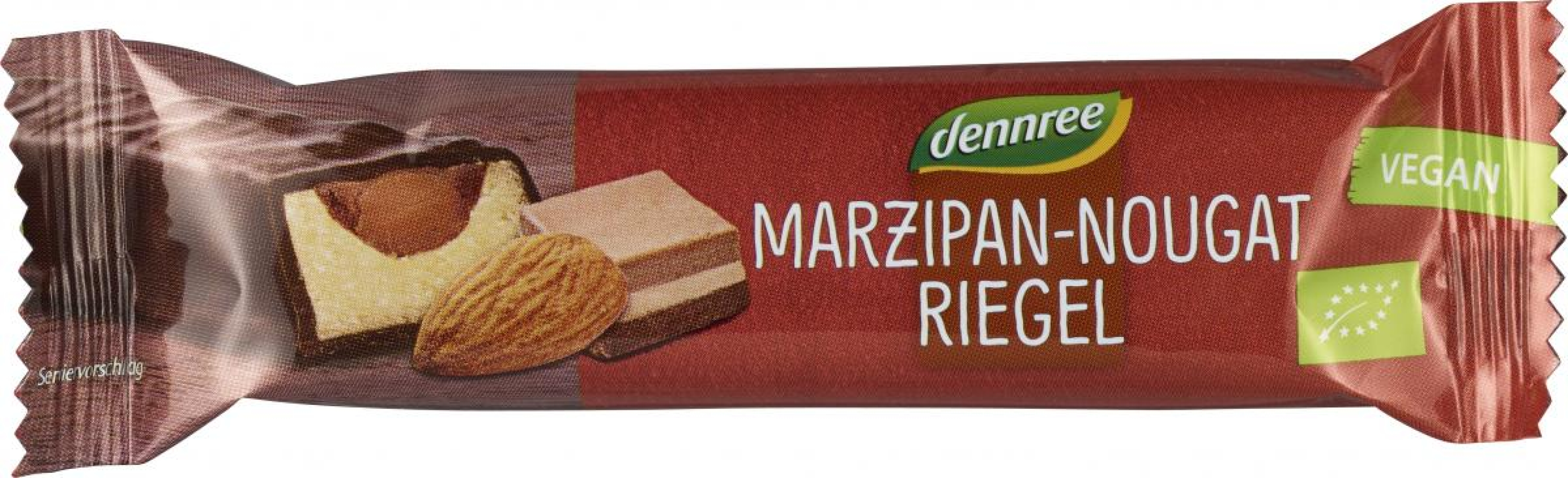 Edelmarzipanriegel mit Nougatfüllung