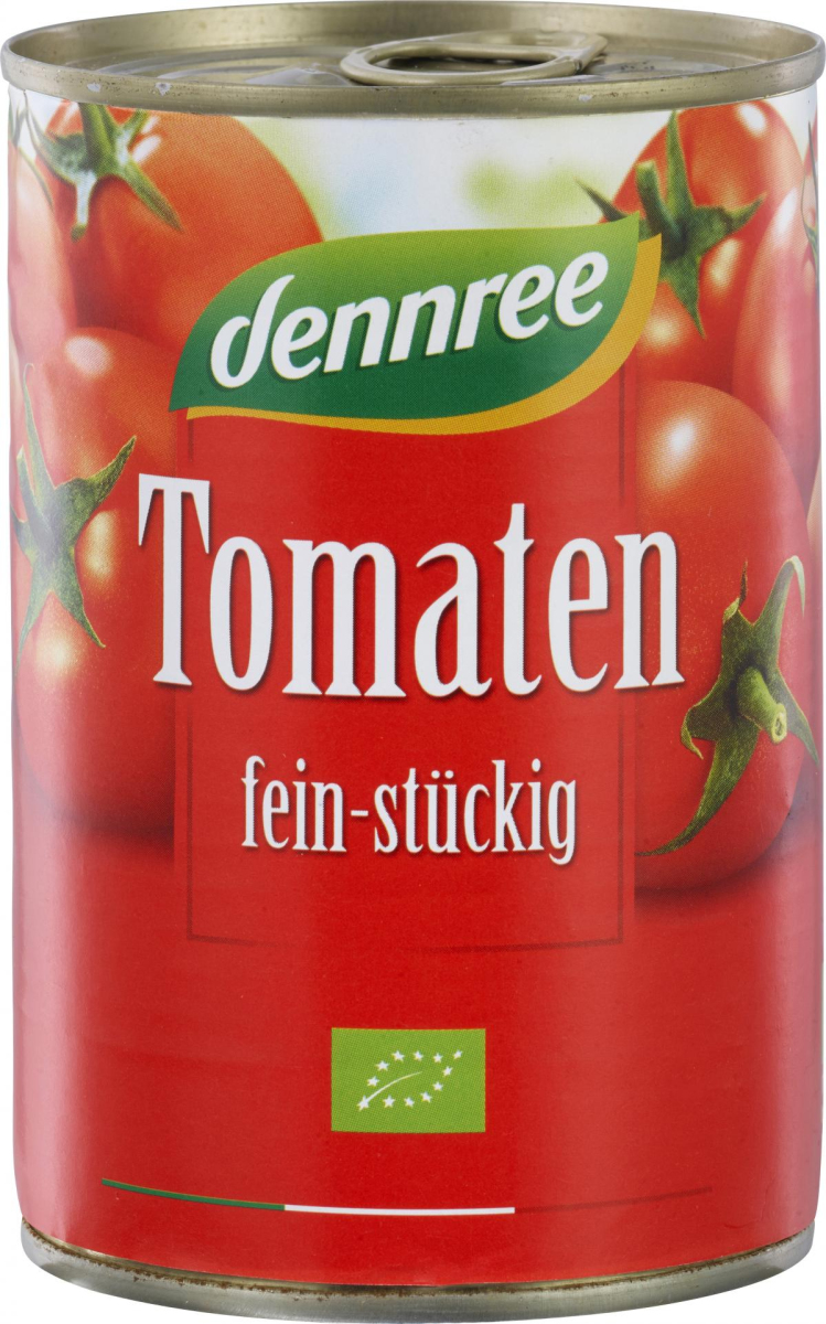dennree Tomaten fein-stückig, 400 gr Dose