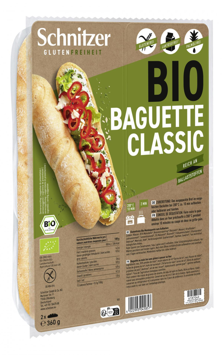 Schnitzer Baguette Classic, 2 St 360 gr Packung -g