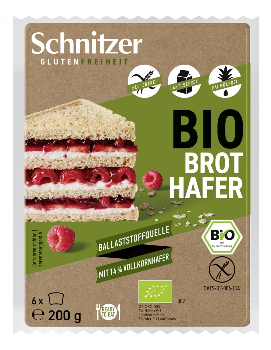 Schnitzer Brot Hafer, 200 g Stück