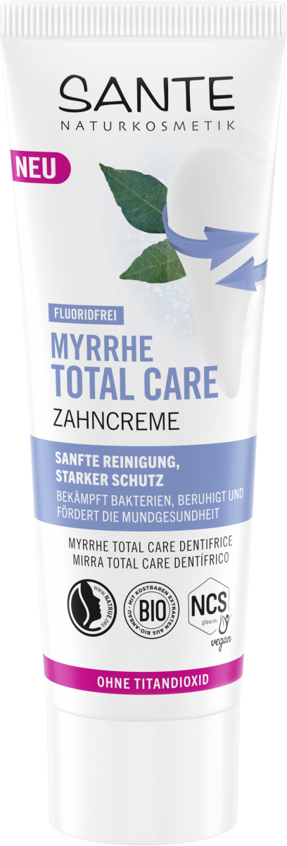 Sante Zahncreme Myrrhe Total Care ohne Fluorid, 75
