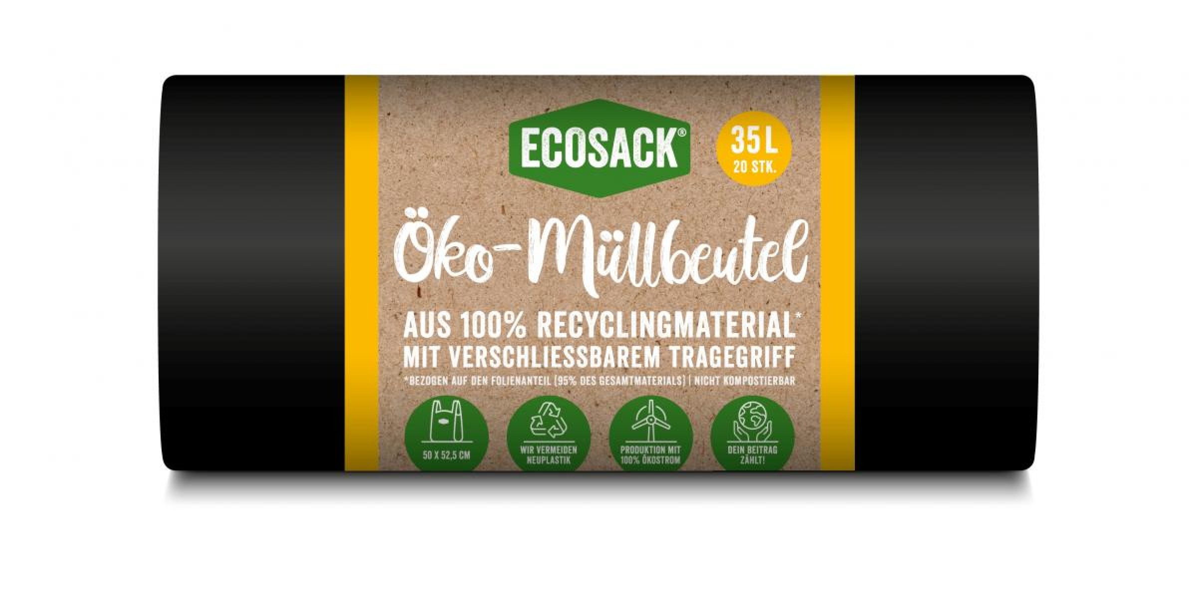 ECOSACK Öko-Müllbeutel 35L, 20 St Rolle