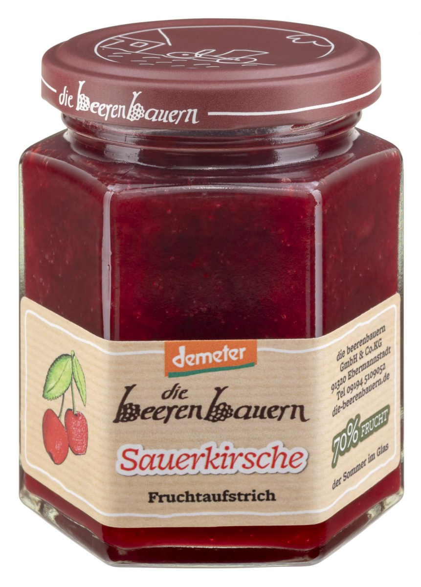 die beerenbauern Sauerkirsche Fruchtaufstrich, 200
