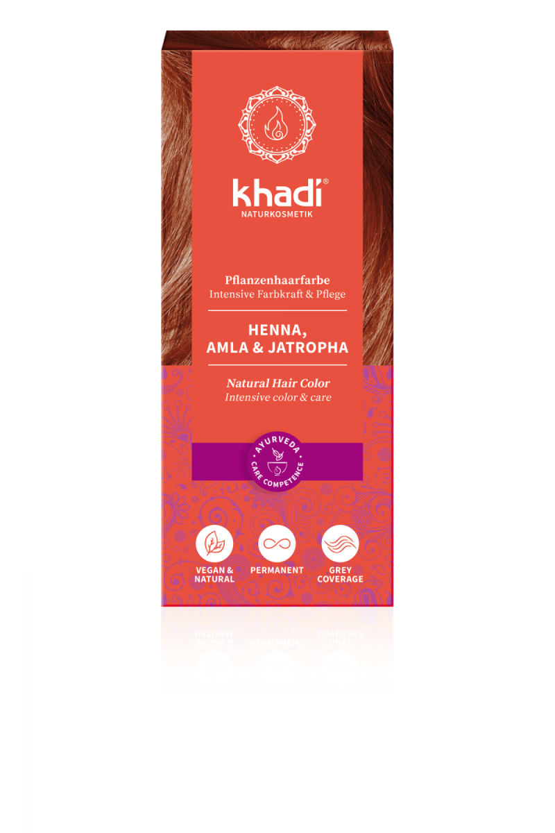 Khadi Pflanzenhaarfarbe Henna, Amla & Jatropha, 10