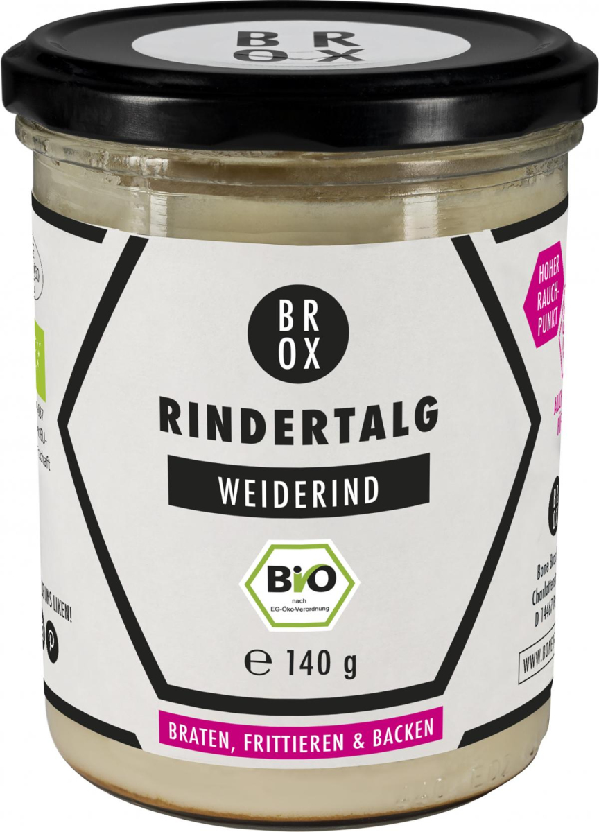 BROX Rindertalg Bio-Rind, 370 ml Glas