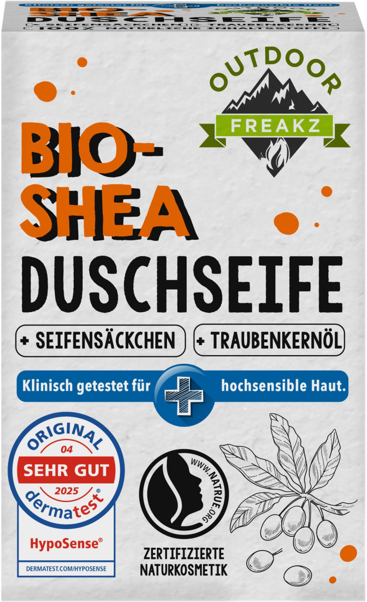 Outdoor Freakz Duschseife Bio Sheabutter mit Seife