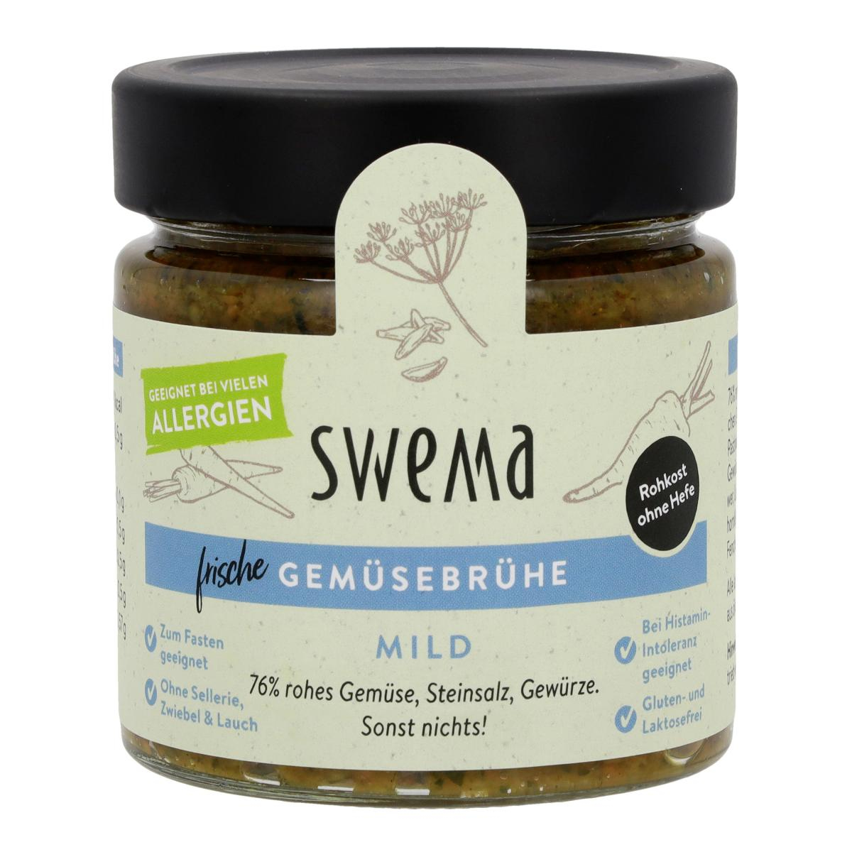 SweMa Frische Gemüsebrühe mild, 210 g Glas für 8 L