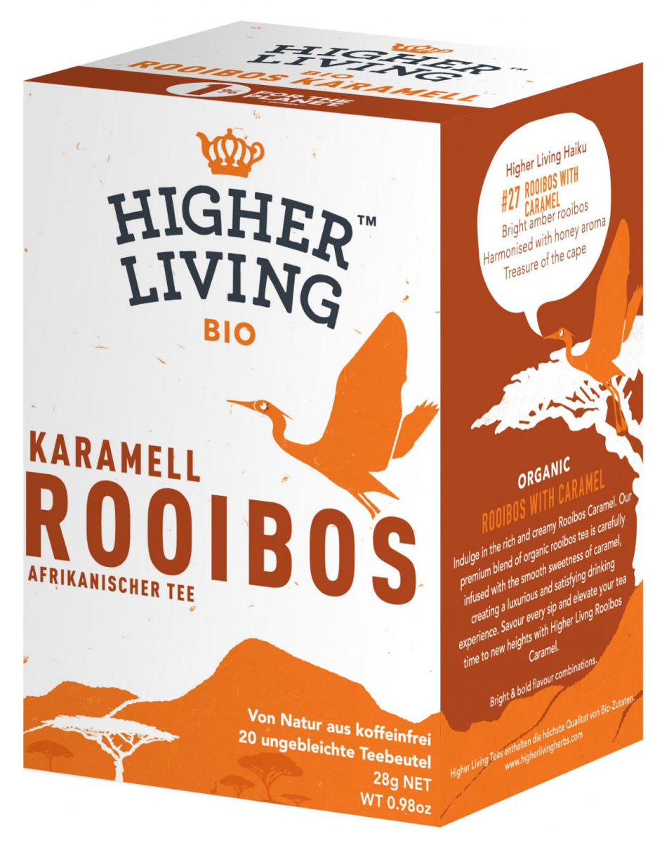 Higher Living Rooibos Karamell, 2,0 gr, 20 Btl Pac