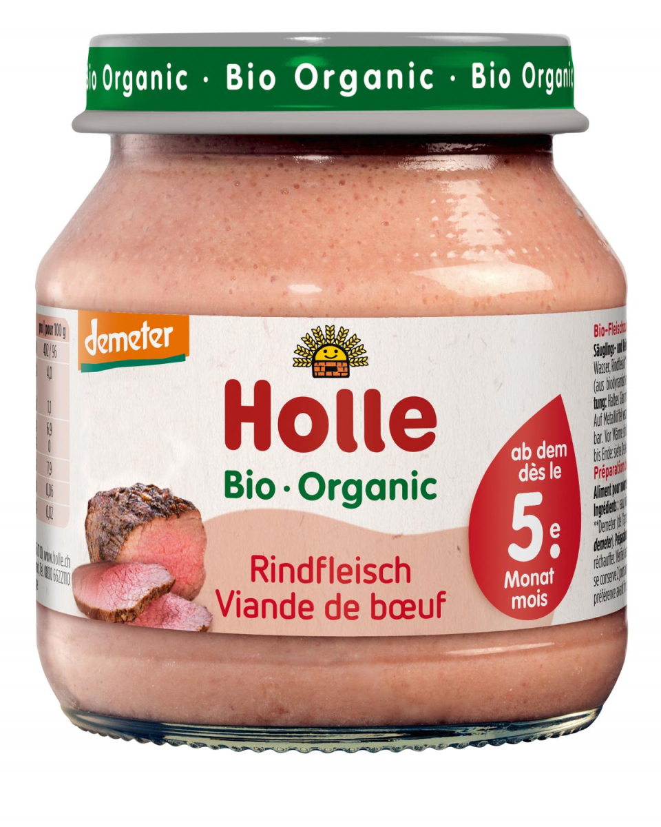 Holle Rindfleisch, 125 gr Glas