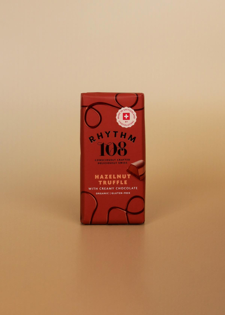 Rhythm 108 Hazelnut Truffle Tafel, 100 g Stück