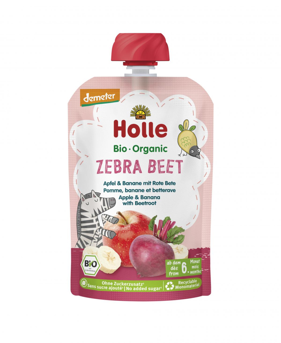 Holle Zebra Beet Apfel & Banane mit Rote Bete