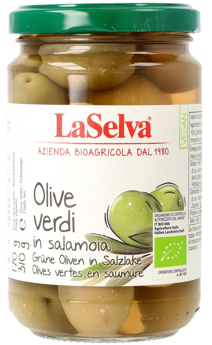 La Selva Grüne Oliven in Lake, mit Stein, 310 gr G
