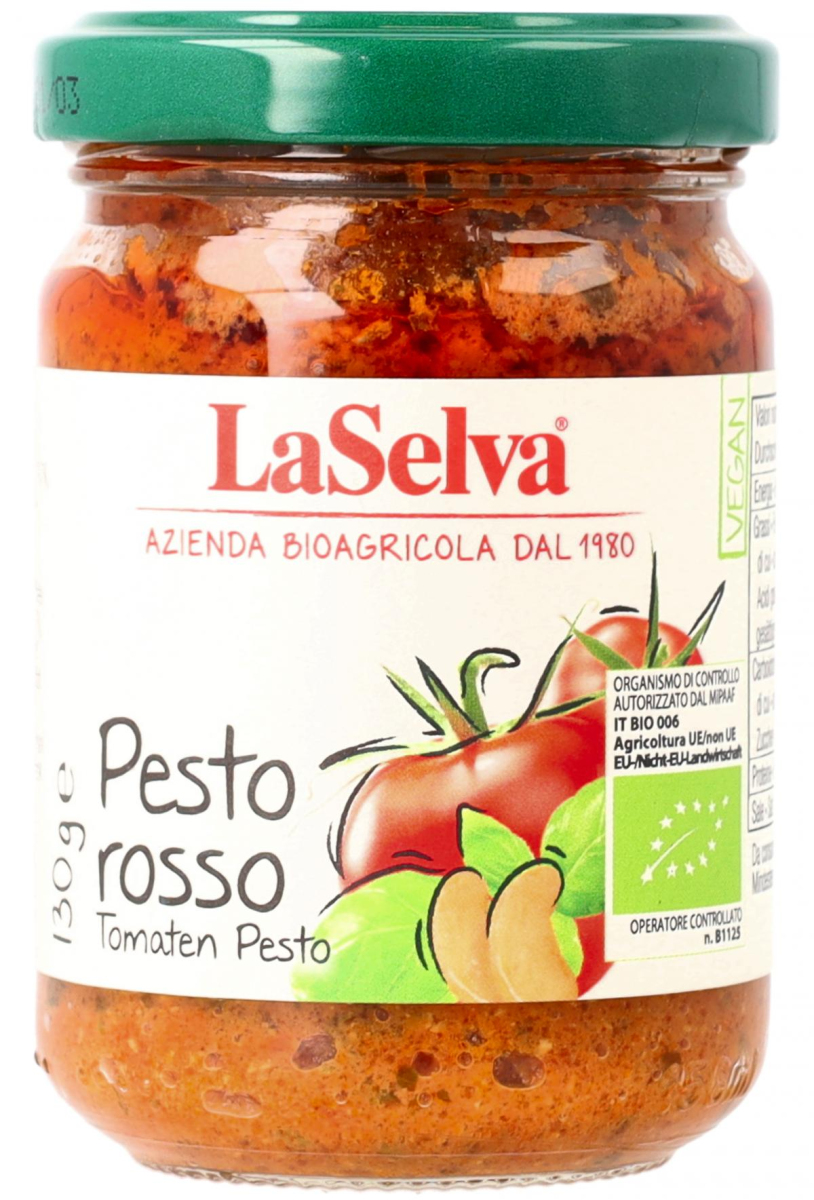 La Selva Pesto rosso, 130 gr Glas