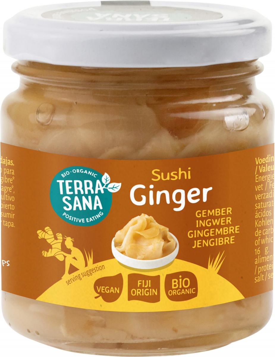 Terrasana Sushi Ingwer, 190 gr Glas (118 gr)