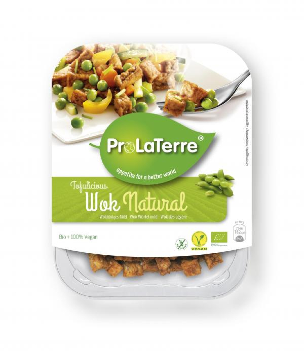 ProLaTerre Wok Tofu Würfel Mild, 180 g Packung