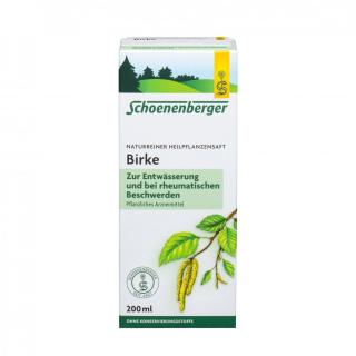 Schoenenberger Birkenblätter-Saft, 200 ml Flasche