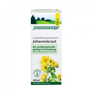 Schoenenberger Johanniskraut-Saft, 200 ml Flasche