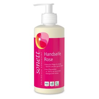 Sonett Handseife Rose, 0,3 ltr Flasche