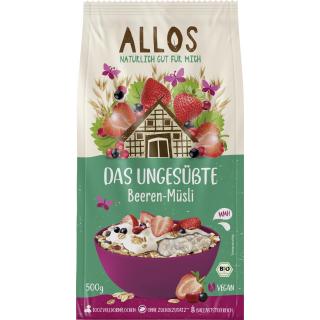 Allos Das Ungesüßte Beeren-Müsli, 500 gr Packung