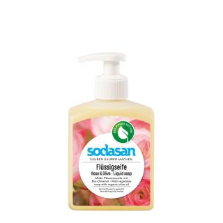 Sodasan Naturpflege-Seife liquid Rose-Olive, 300 m