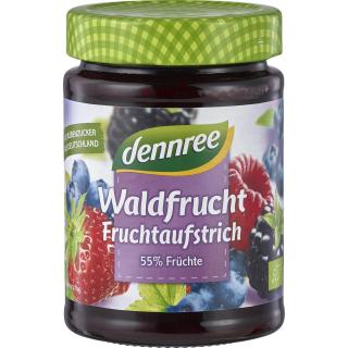 dennree Fruchtaufstrich Waldfrucht, 340 gr Glas -