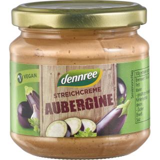 dennree Streichcreme Aubergine, 180 gr Glas