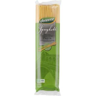 dennree Hartweizen-Spaghetti, 500 gr Packung -hell