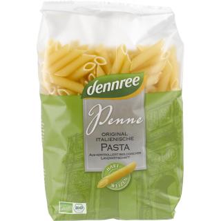 dennree Hartweizen-Penne, 500 gr Packung -hell-