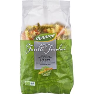 dennree Fusilli Tricolori (bunte Spirelli), 500 gr