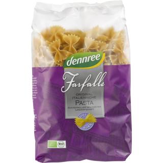 dennree Hartweizen-Farfalle, 500 gr Packung -Vollk