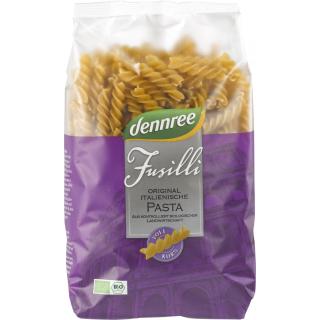 dennree Hartweizen-Fusilli, 500 gr Packung -Vollko