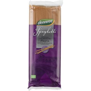dennree Hartweizen-Spaghetti, 1 kg Packung -Vollko