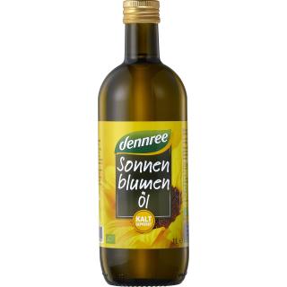 dennree Sonnenblumenöl nativ, 1 ltr Flasche