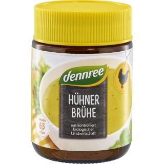 dennree Hühnerbrühe mit 14% Hühnerfleisch, 130 gr