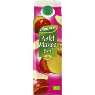 dennree Apfel-Mango-Saft , 1 ltr Elopak