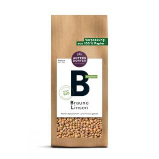 Antersdorfer Mühle Braune Linsen, 500 gr Packung